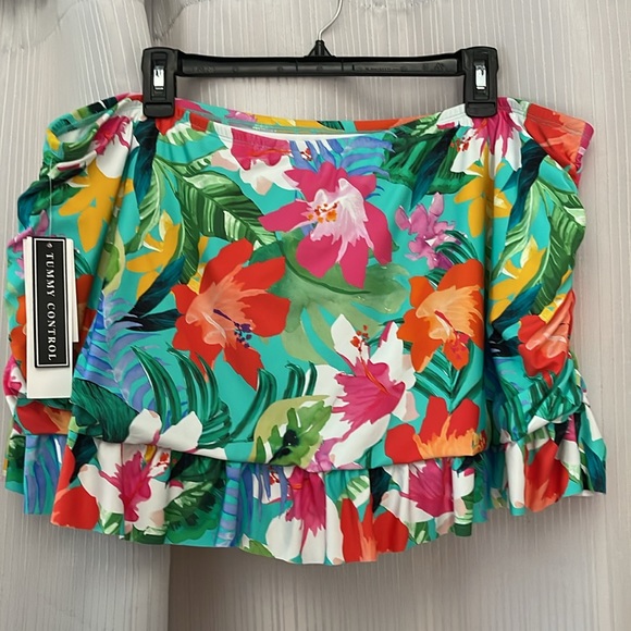 La Blanca Flowered‎ Skirted Bikini Bottom NWT - Picture 12 of 14